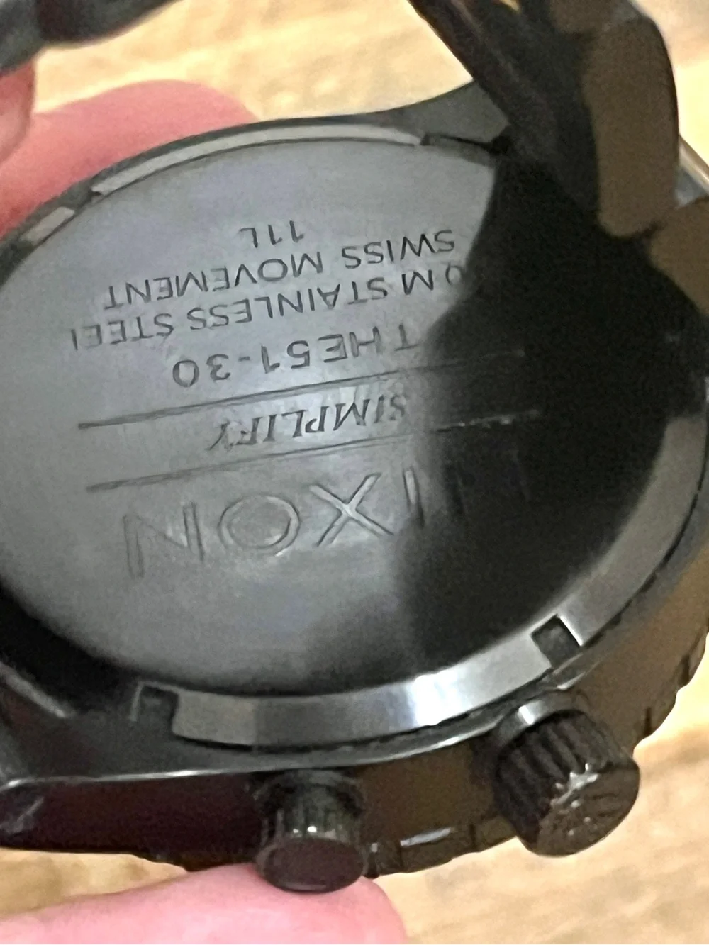 Beautiful Nixon The 51-30 Simplify All Black Stainless Steel Watch